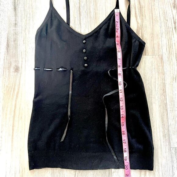 Torrid knit cardigan and camisole set black size 0. Buttons with satin trim VNT - Picture 4 of 16